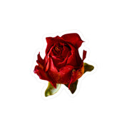 Romantic Red Rose Vinyl Decal Floral Sticker for Scrapbooking, Laptops, Water Bottles, Gift Wrapping, Cute Aesthetic Decor